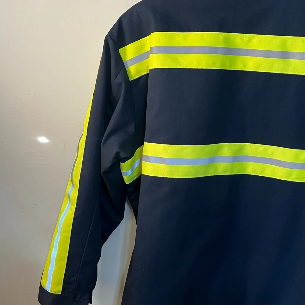 Uniwear By UniFirst Quilted Safety Jacket Sz XL - Picture 6 of 8